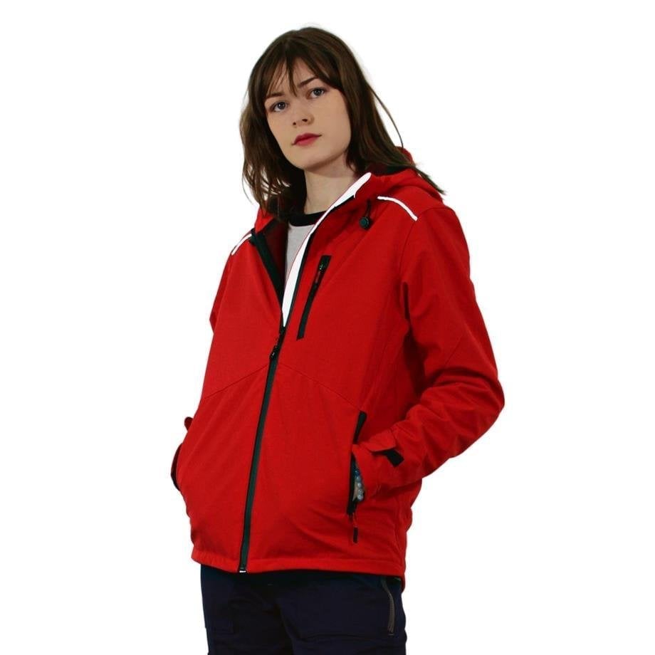 Persmont SMK03 Kırmızı Kapüşonlu Softshell Mont