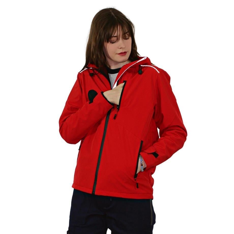 Persmont SMK03 Kırmızı Kapüşonlu Softshell Mont