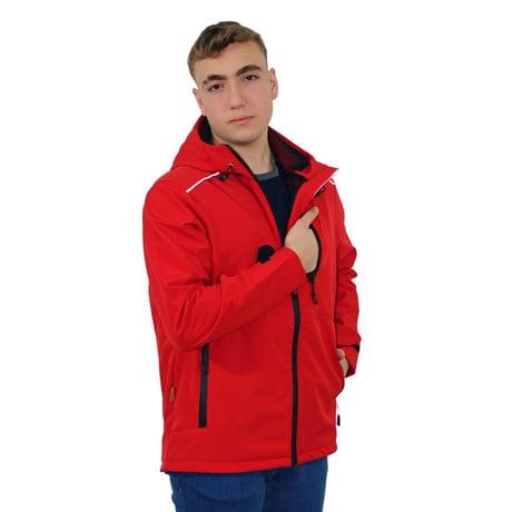 Persmont SMK03 Kırmızı Kapüşonlu Softshell Mont