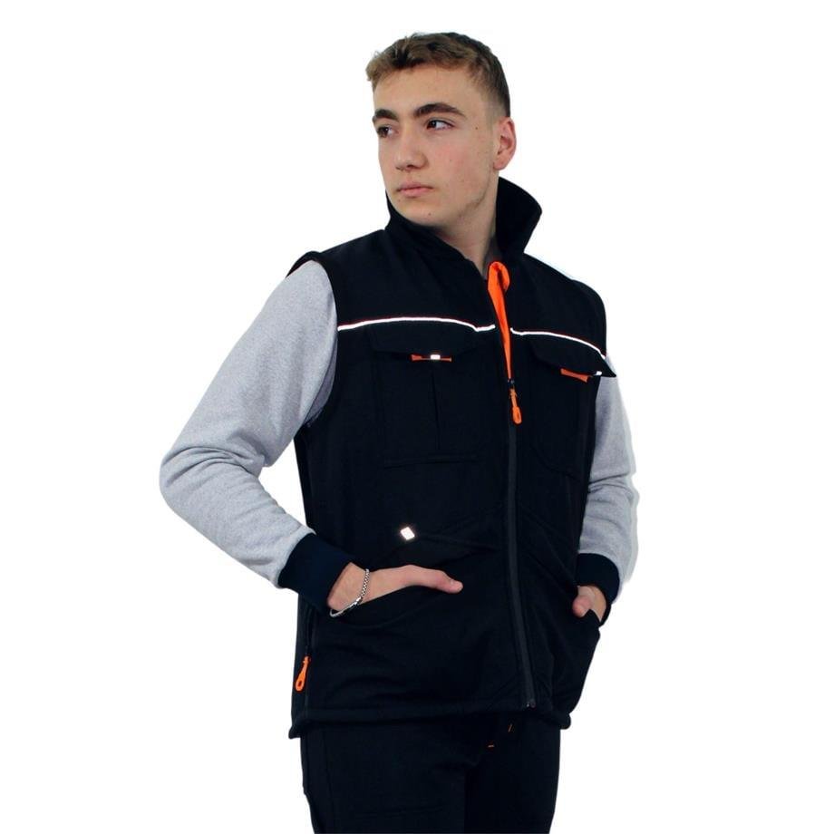 Persmont PYS05 Unisex Siyah Softshell Plus Yelek