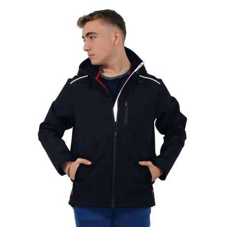 Persmont SMK05 Siyah Kapüşonlu Softshell Mont