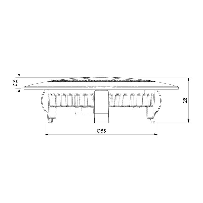 Sanel Butonlu Led Gömme Spot 12/24v