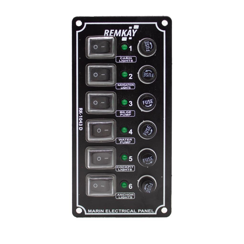 Remkay 12V İzoleli Dikey Switch Panel