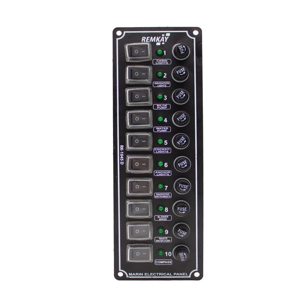 Remkay 12V İzoleli Dikey Switch Panel