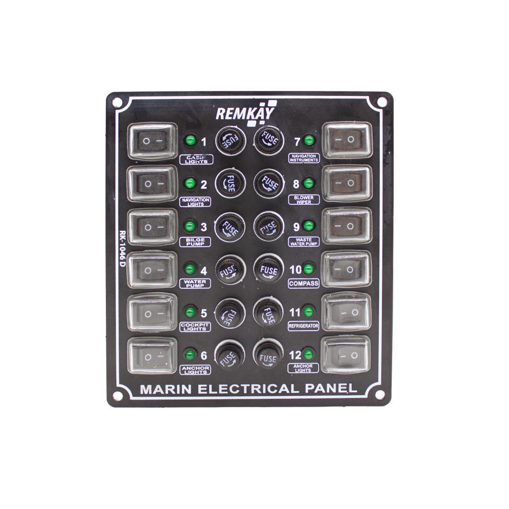 Remkay 12V İzoleli Dikey Switch Panel