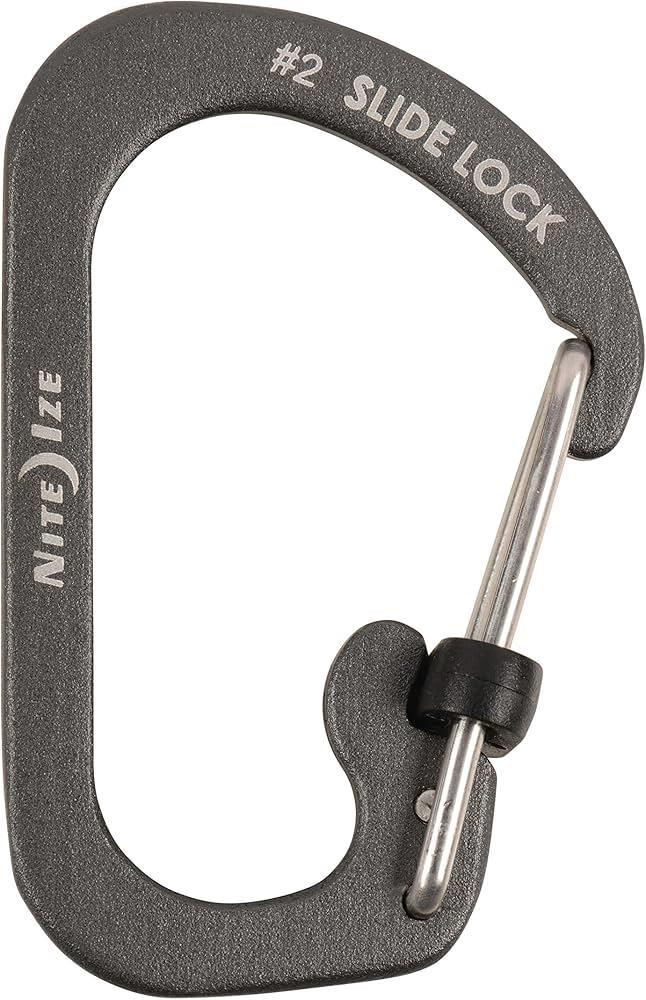 Nite Ize Slide Lock Alüminyum Karabina Siyah No:2
