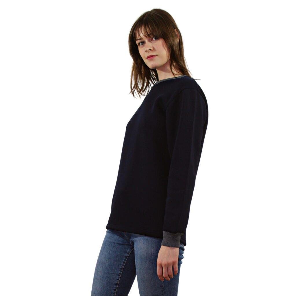 Persmont ÜBS06K Lacivert Üç İplik Sıfır Yaka Sweat