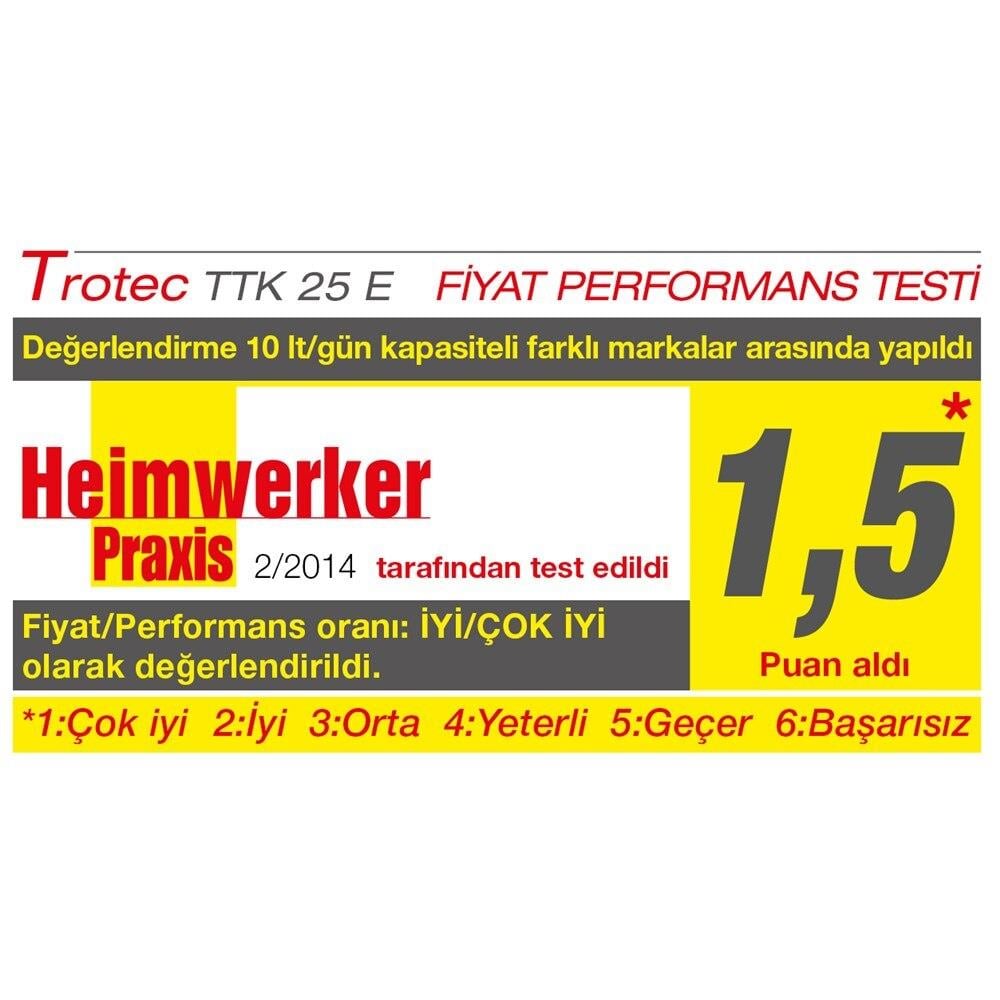 Trotec  TTK 28 E Nem Alıcı Cihazı10L/15m2