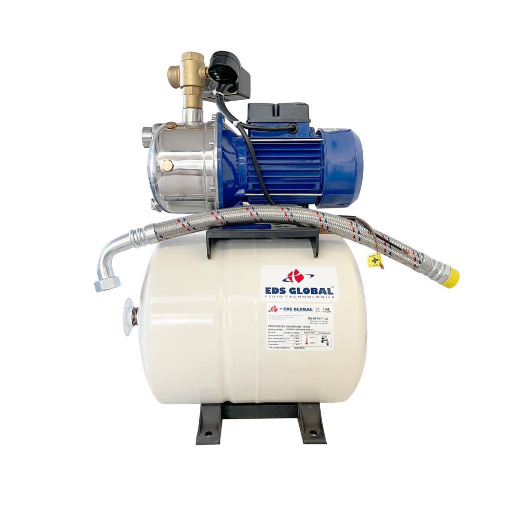 Water Sound SYDC400-50-1 AUTO 24lt Sabit Mebranlı Tanklı Hidrofor 24v 0.75hp