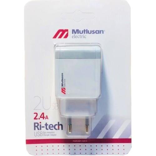 Mutlusan Ri-Tech USB Şarj Adaptörü 2'li 2.4Ah