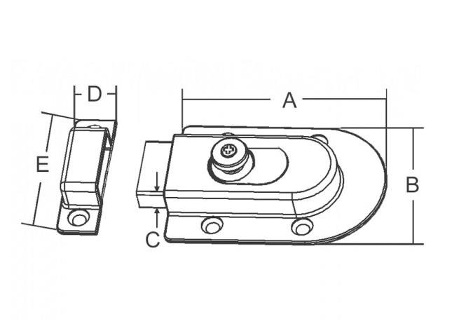 Paslanmaz Çelik Sürgü Kilit