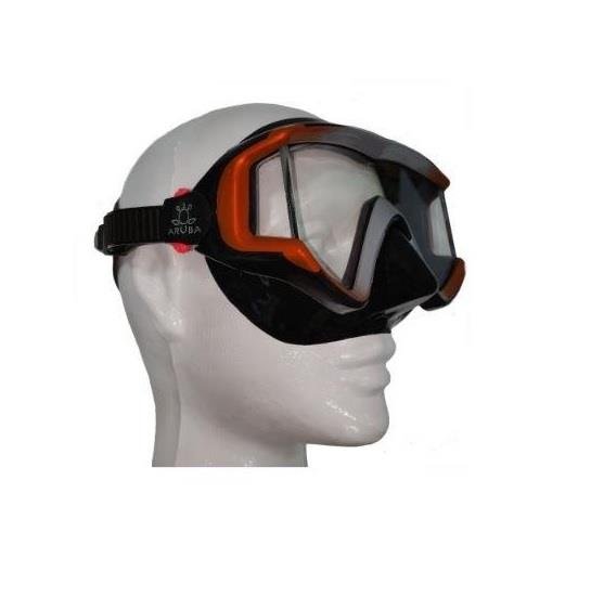 Aruba Diamond Siyah Silikon Turuncu-Gri Maske