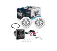 Boss MCKGB450W.6 USB AUX Girişli Bluetoothlu Hoparlörlü Marin Teyp Seti