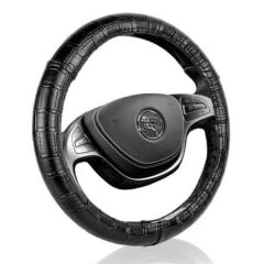 Automix Direksiyon Kılıfı Siyah Kare