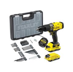 Stanley Fatmax SCD718D2A Akülü Darbeli Matkap + 83 Parça Aksesuar Seti