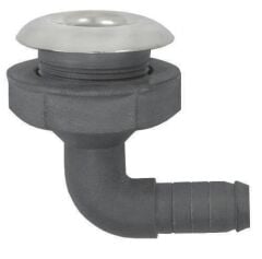 Krom Plastik Flanşlı Sintine Çıkış Dirseği