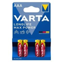 Varta Longlife MaxPower İnce Kalem Pil AAA 4'Lü