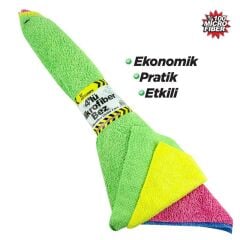 Automix Burmalı Mikrofiber Bez 4lü Paket