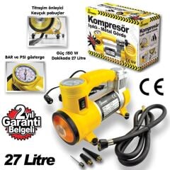 Automix Metal Işıklı Kompresör 12v