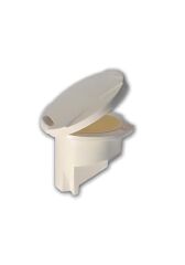 Sealux Beyaz Kapaklı Duş Yuvası