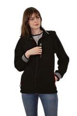 Persmont CPM05 Siyah Çıkarılabilir Kol Polar Mont