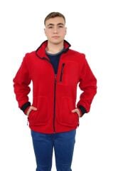 Persmont CPM03 Kırmızı Çıkarılabilir Kol Polar Mont