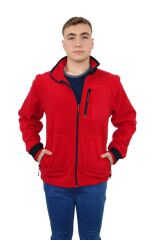 Persmont CPM03 Kırmızı Çıkarılabilir Kol Polar Mont