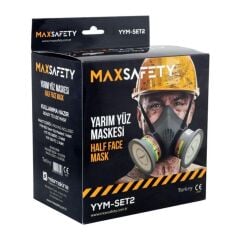 Max Safety YYM-SET2 Yarım Yüz Solunum Maskesi