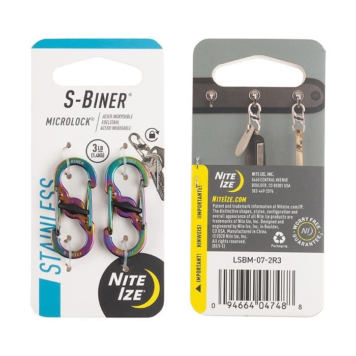 Nite Ize S-Biner MicroLock Karabina 2li Paket