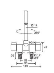 Barka MR4100 Çiftli Musluk