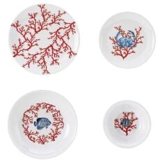 Sherenna Coral 4 Kişilik Yemek Takımı 16 Parça