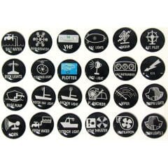 Lalizas Kontrol Panelleri İçin Sticker 24lü