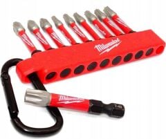 Milwaukee Shockwave Karabinalı Bits Uç Seti 10 Parça