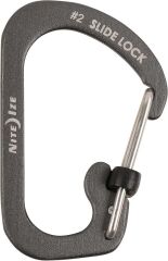 Nite Ize Slide Lock Alüminyum Karabina Siyah No:2