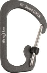 Nite Ize Slide Lock Alüminyum Karabina Siyah No:2