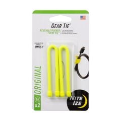 Nite Ize Gear Tie Kablo Düzenleyici Neon Sarı 15cm 2li Paket