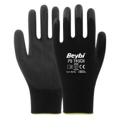 Beybi Pu Touch Poliüretan Kaplı Polyester Eldiven