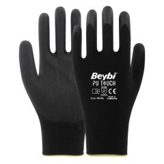Beybi Pu Touch Poliüretan Kaplı Polyester Eldiven
