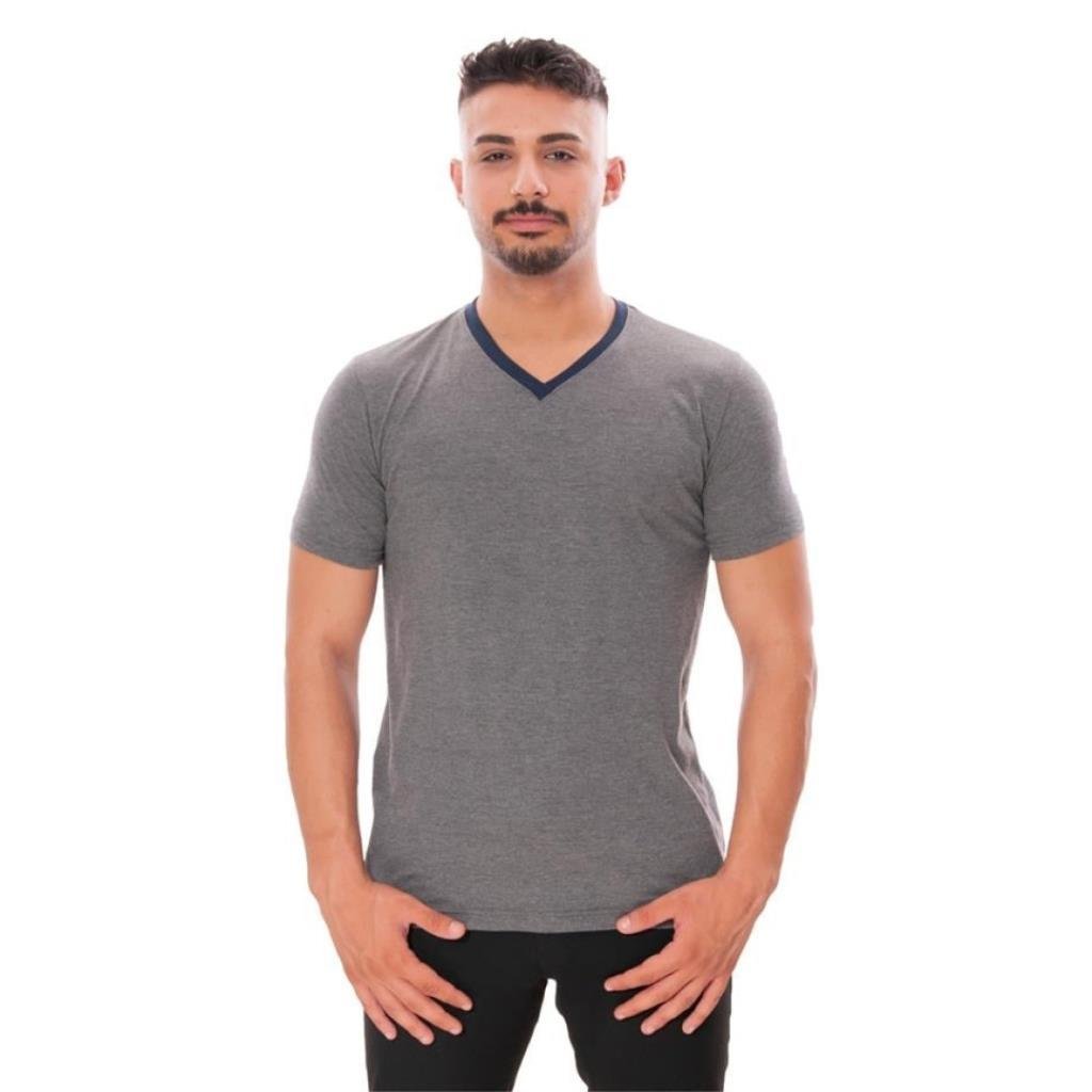 Persmont VT01Y Füme V Yaka Penye Tişört