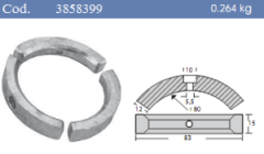 Best Vp 0099 Volvo Penta Katlanır 3 Kanatlı Pervane Tutya