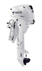 Tohatsu MFS20EWL 20hp Uzun Şaft Manuel Deniz Motoru Beyaz