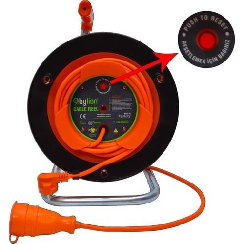 Bylion Seyyar Makaralı Uzatma Bahçe Tipi 3x1,5mm 35mt