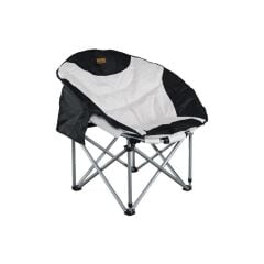 Madfox Moonchair Deluxe Katlanır Kamp Sandalyesi Siyah/Gri