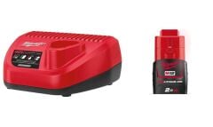 Milwaukee C12C Li-On Şarj Cihazı + 2Ah Batarya Seti