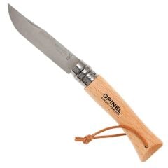 Opinel Inox 7 No Ahşap Deri Askılı Paslanmaz Çelik Çakı