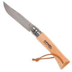 Opinel Inox 7 No Ahşap Deri Askılı Paslanmaz Çelik Çakı