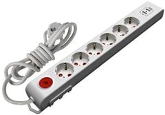 Mutlusan Ri-Tech Altılı Anahtarlı Topraklı Kablolu Grup Priz Usbli 5mt