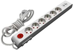 Mutlusan Ri-Tech Altılı Anahtarlı Topraklı Kablolu Grup Priz Usbli 5mt