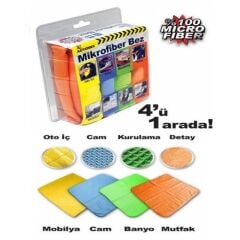 Automix Mikrofiber Bez 4'Lü Set