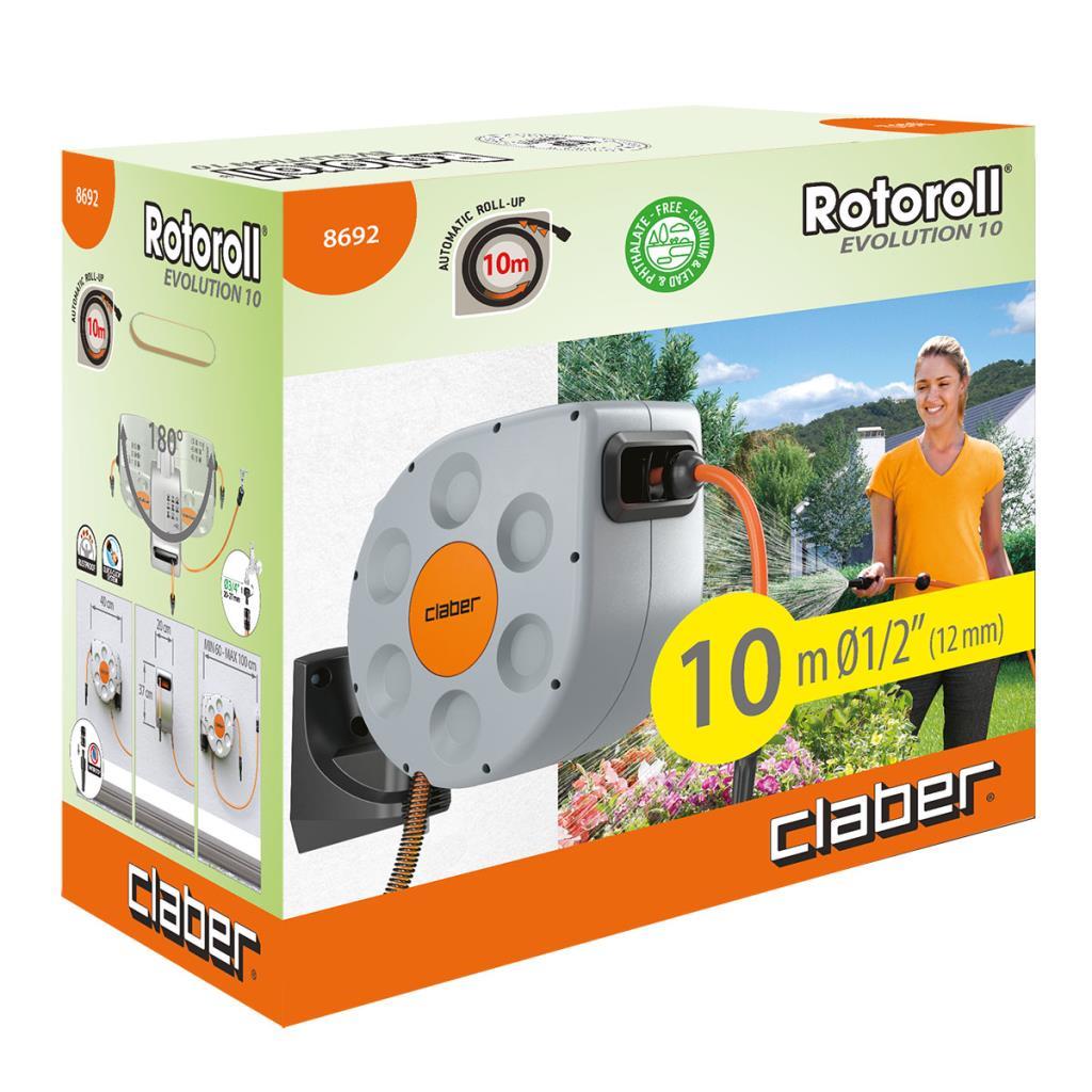 Claber 8692 Rotoroll Evolution Otomatik Hortum Makarası 10mt